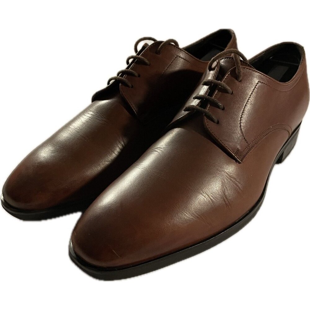 Too Boot New York Derby Burgundy Leather Size 8 Mens Dress Shoes